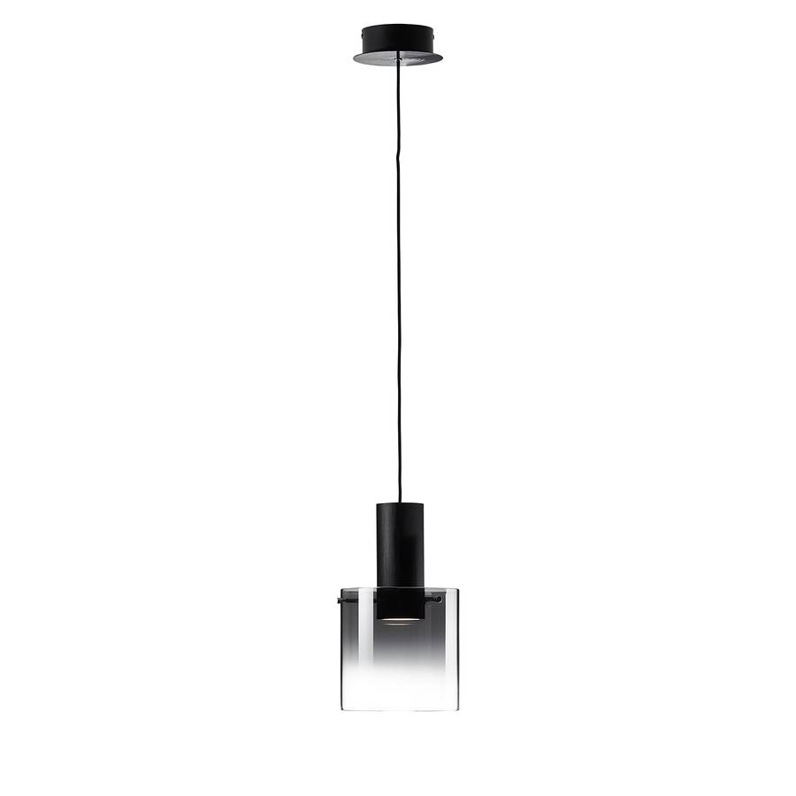 GlasStahl1 Schwarz Led pendelleuchte flammig Beth I ZiOPukXT
