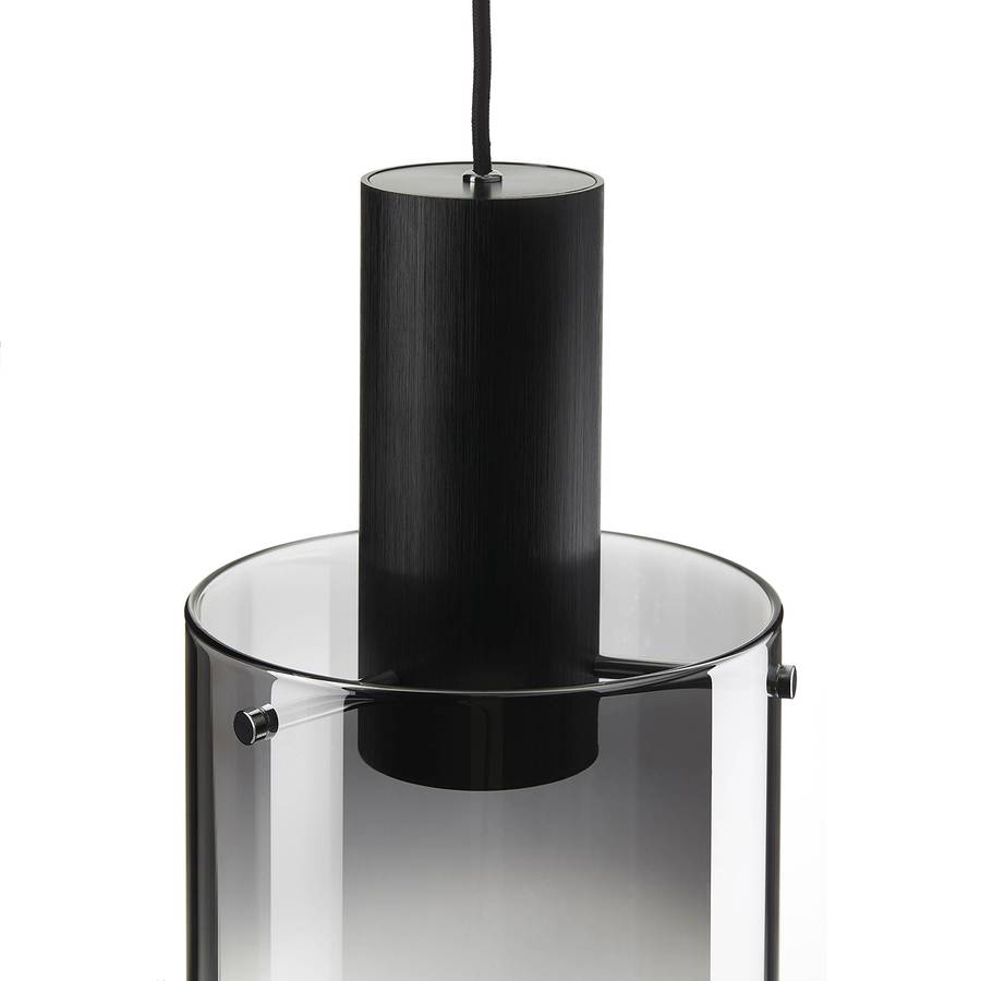 GlasStahl1 Schwarz Led pendelleuchte flammig Beth I ZiOPukXT