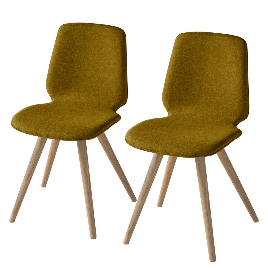 De Capitonnées Iiilot Stave 2Jaune MoutardeBeige Chaises jc3qS54LAR