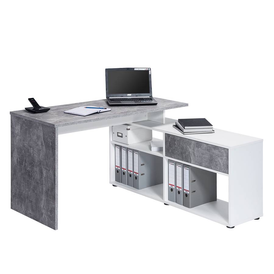 DekorWeiß Eckschreibtisch DekorWeiß Eckschreibtisch Beton Eckschreibtisch Tyler Tyler Beton 34jcLS5ARq
