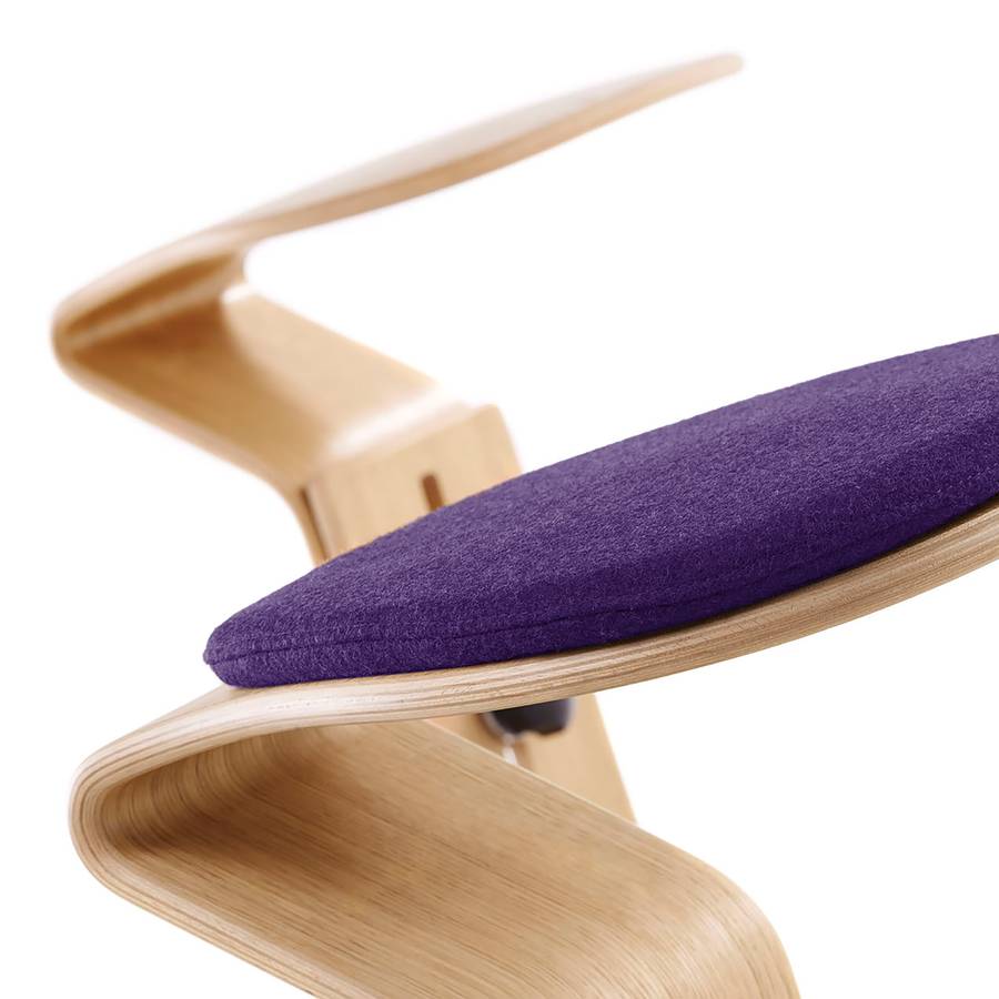 I VéritableMauve De Ercolino Ready Laine LanevePlacage Bois Tabouret En 5AL34Rj