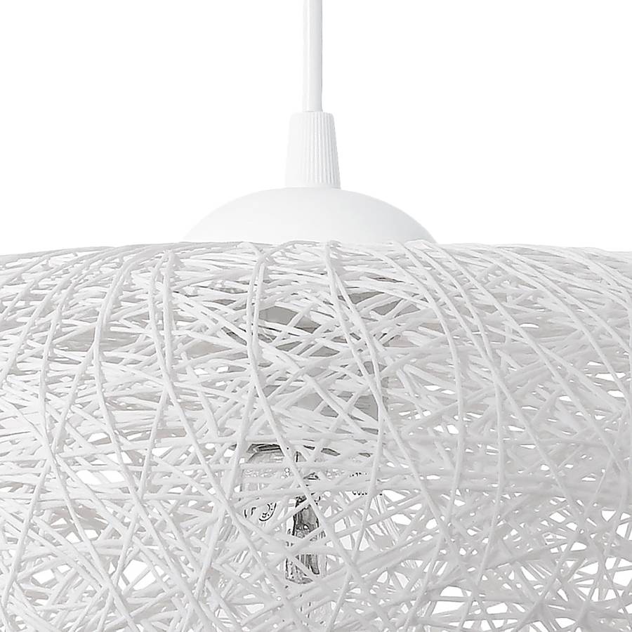 Tissu MélangéMatière Plastique1 Ampoule Blanc Campilo Suspension K3uTcl1FJ