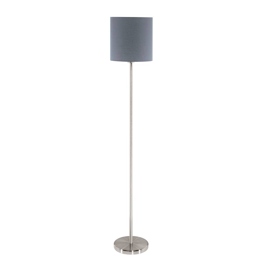 Tissu Ampoule Pasteri MélangéAcier1 I Lampadaire Gris TlFJc3K1