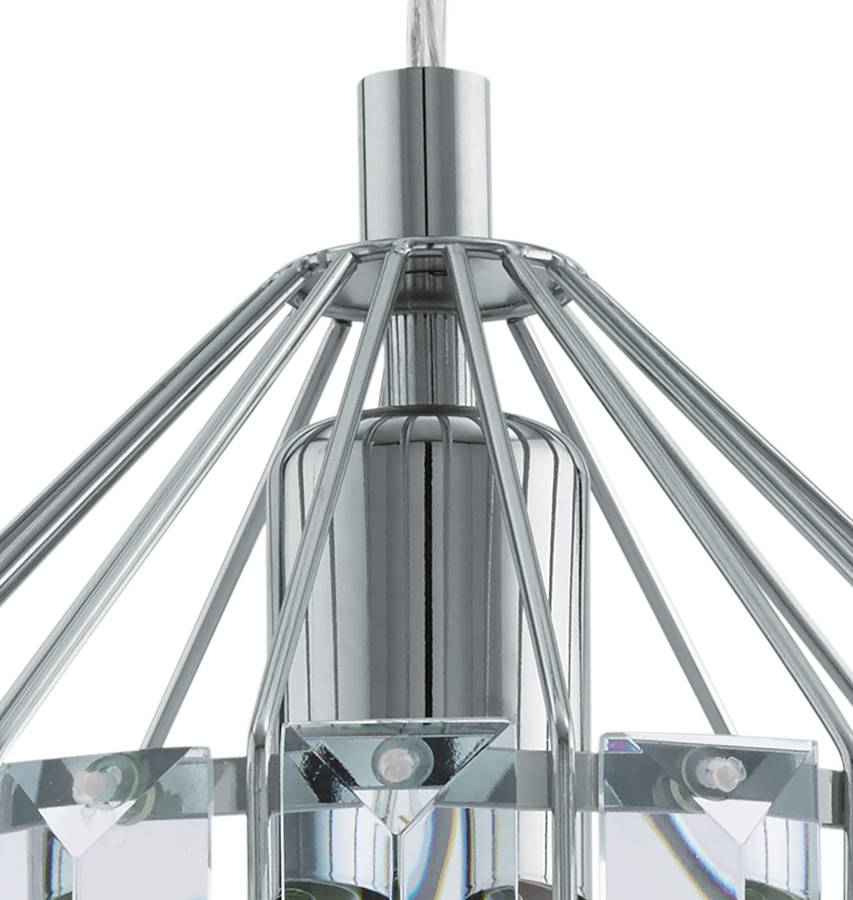 Verre Suspension CristallinAcier1 Ampoule Pedrola Suspension jpzVqMGLSU