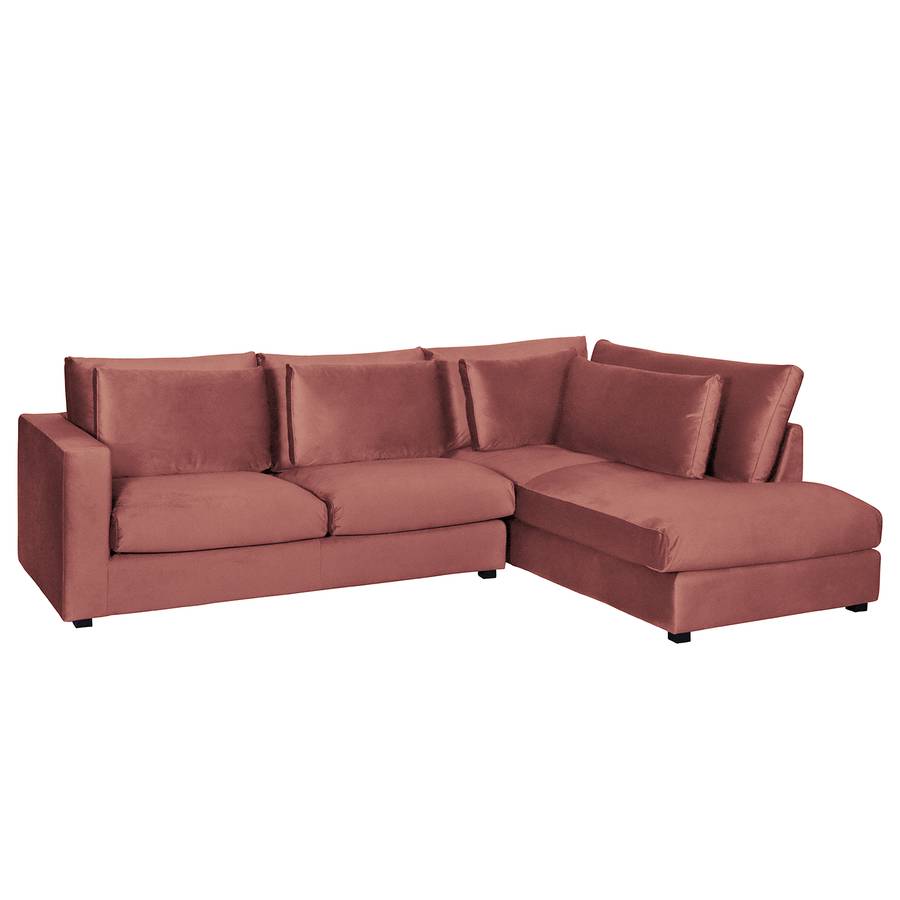 De Allende Longue D'angle Face VeloursRose À Vieilli Canapé Méridienne Droitevue I w0mnN8