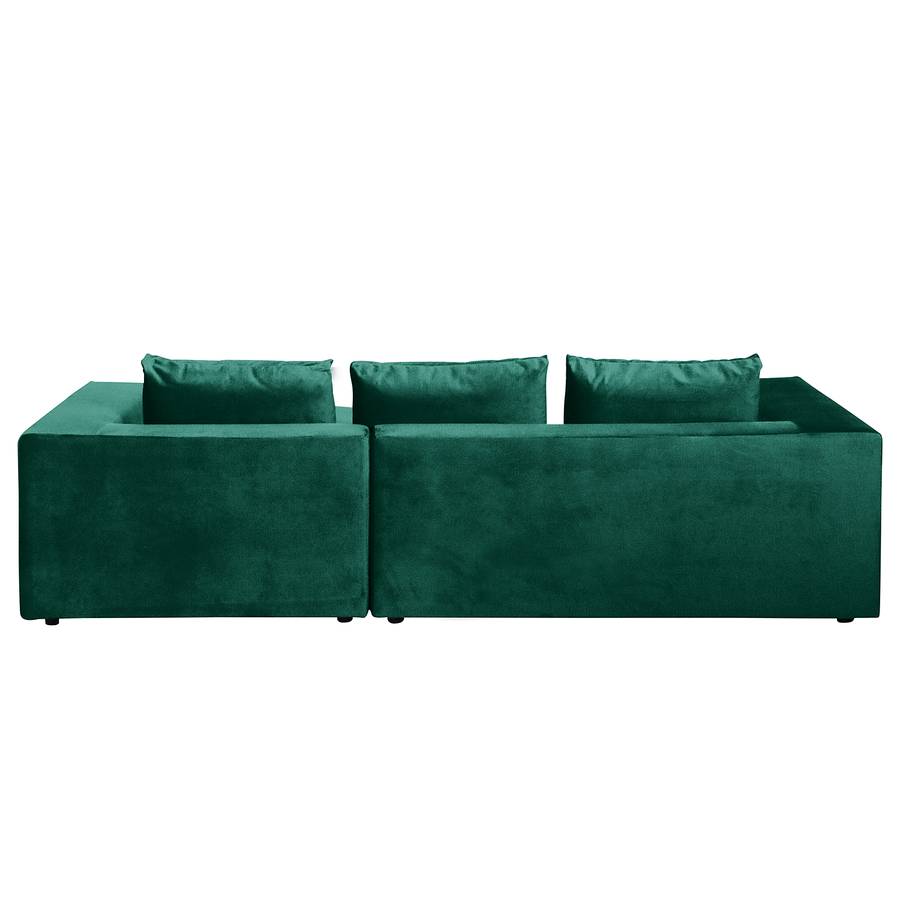 Dabney Ecksofa Davorstehend SamtAntikgrün Longchair Rechts Ybgy6f7v