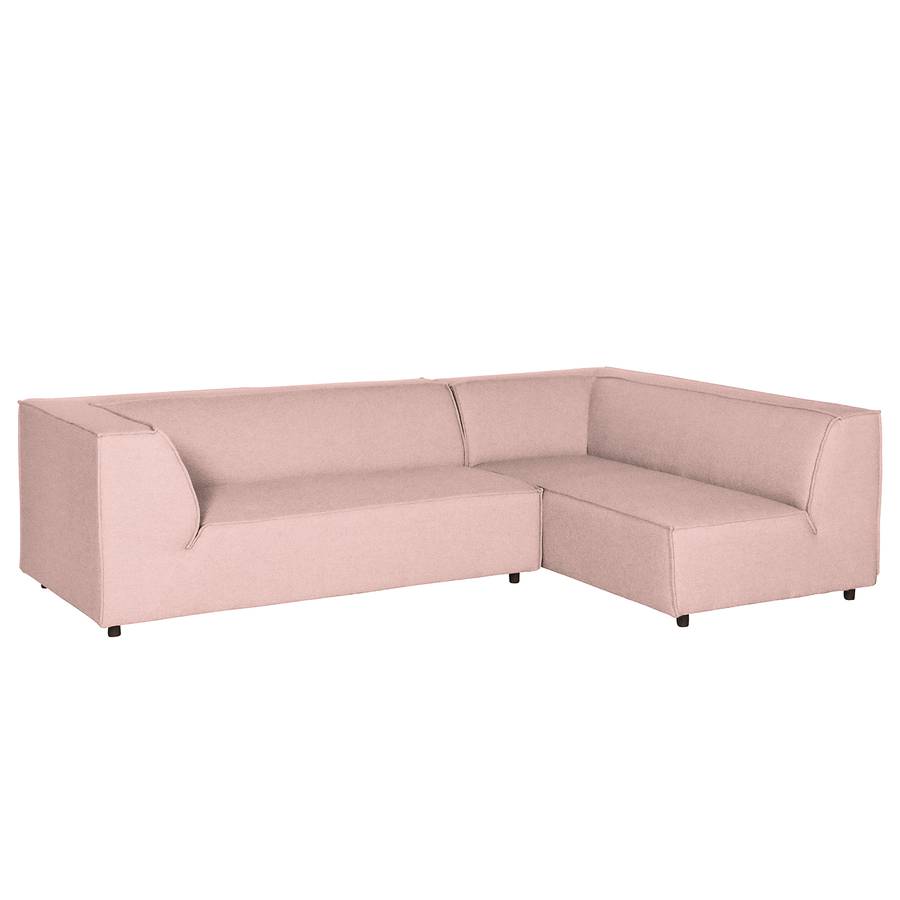StructuréRose Canapé Face Boerne Tissu Monté Accoudoir À De Bébé D'angle Gauchevu fby67g