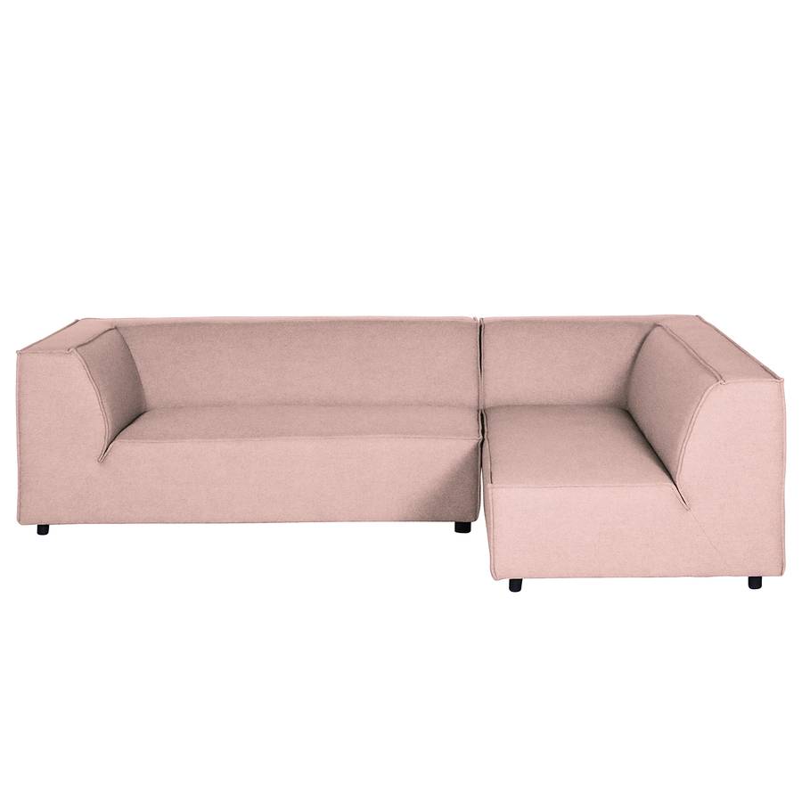 StructuréRose Canapé Face Boerne Tissu Monté Accoudoir À De Bébé D'angle Gauchevu fby67g