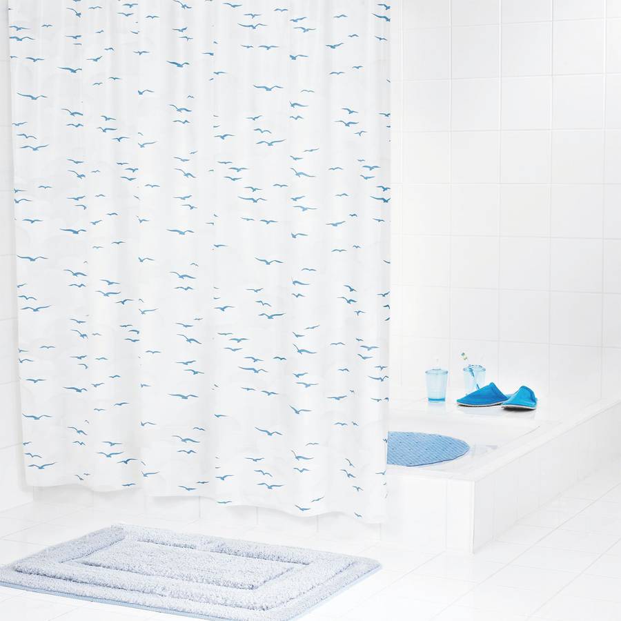 180 Duschvorhang Ucello KunststoffBlau 240 Cm X lJuF3T1Kc