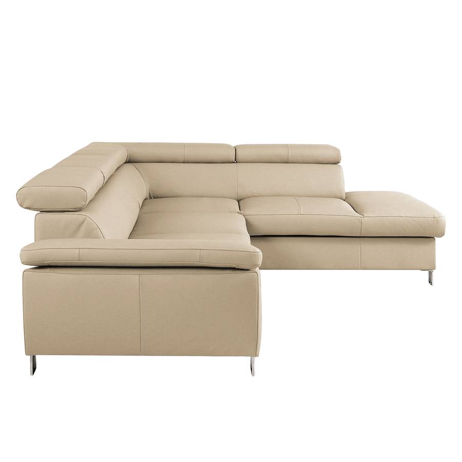 EchtlederKunstlederOttomane Warmes Ohne Waal Beige Davorstehend I Ecksofa Rechts Schlaffunktion dtQCrshx