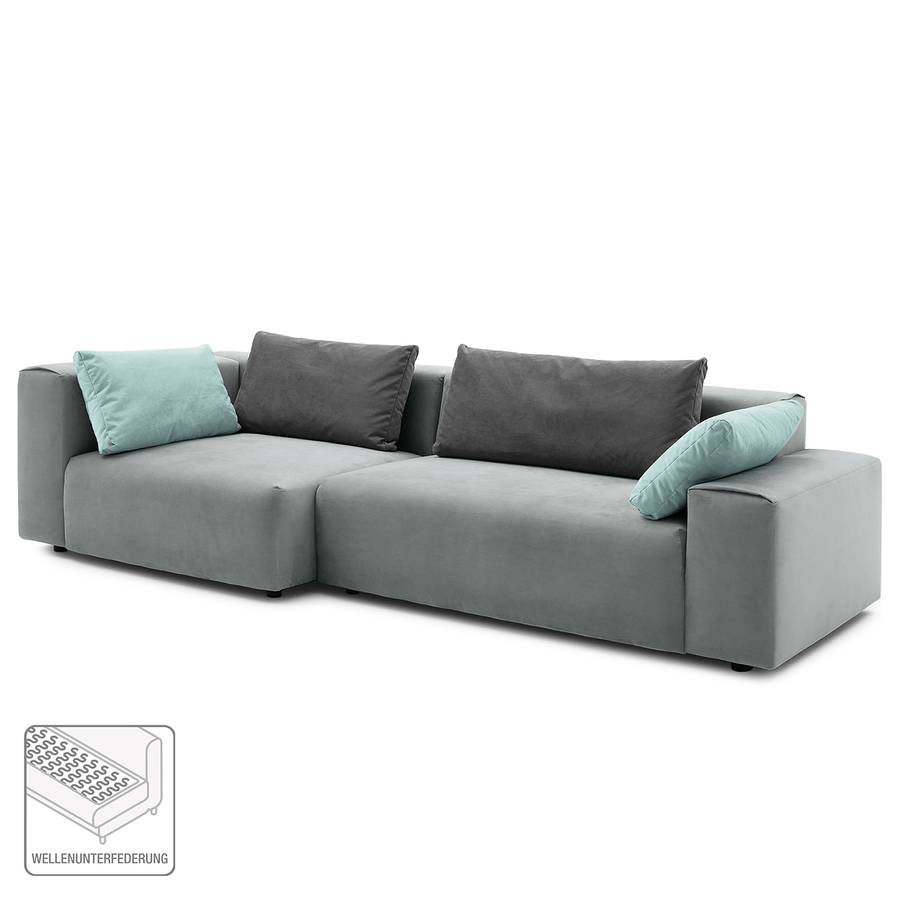 Greenvale I Ecksofa Longchair Links Ohne Hocker MicrofaserHellgrauDunkelgrau Davorstehend lKJc3uTF1