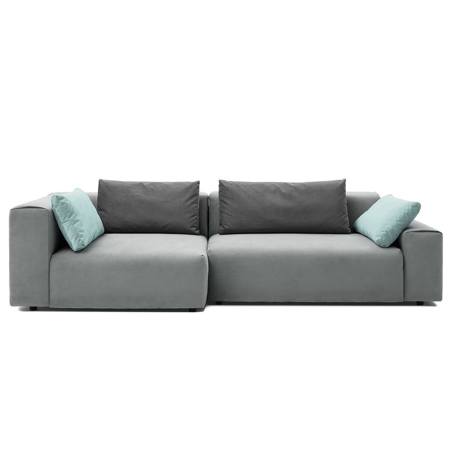 Greenvale I Ecksofa Longchair Links Ohne Hocker MicrofaserHellgrauDunkelgrau Davorstehend lKJc3uTF1