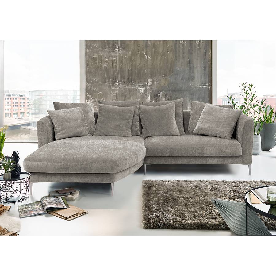 I Longchair Ecksofa ChenillePlatin Davorstehend Gibbes Links nN0w8vmO