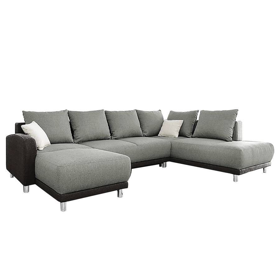 Grau Davorstehend Longchair Rechts WebstoffSchlaffunktion Knoop LinksOttomane I Dunkelgrau Wohnlandschaft n0PX8wZOkN