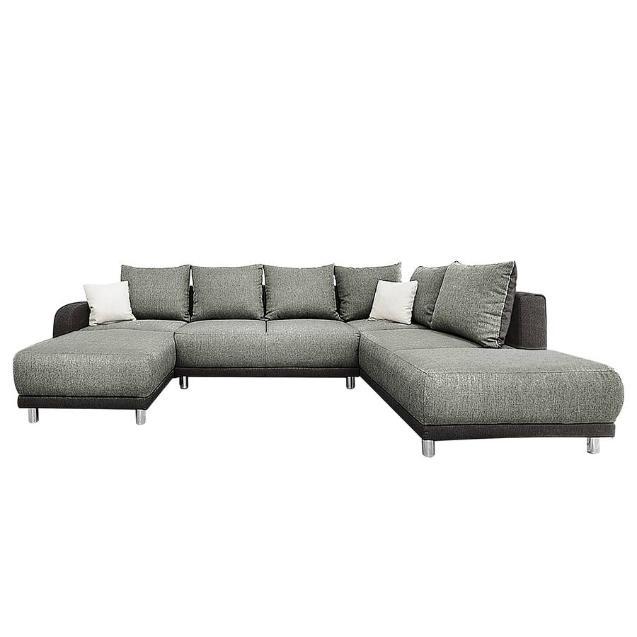 Grau Davorstehend Longchair Rechts WebstoffSchlaffunktion Knoop LinksOttomane I Dunkelgrau Wohnlandschaft n0PX8wZOkN