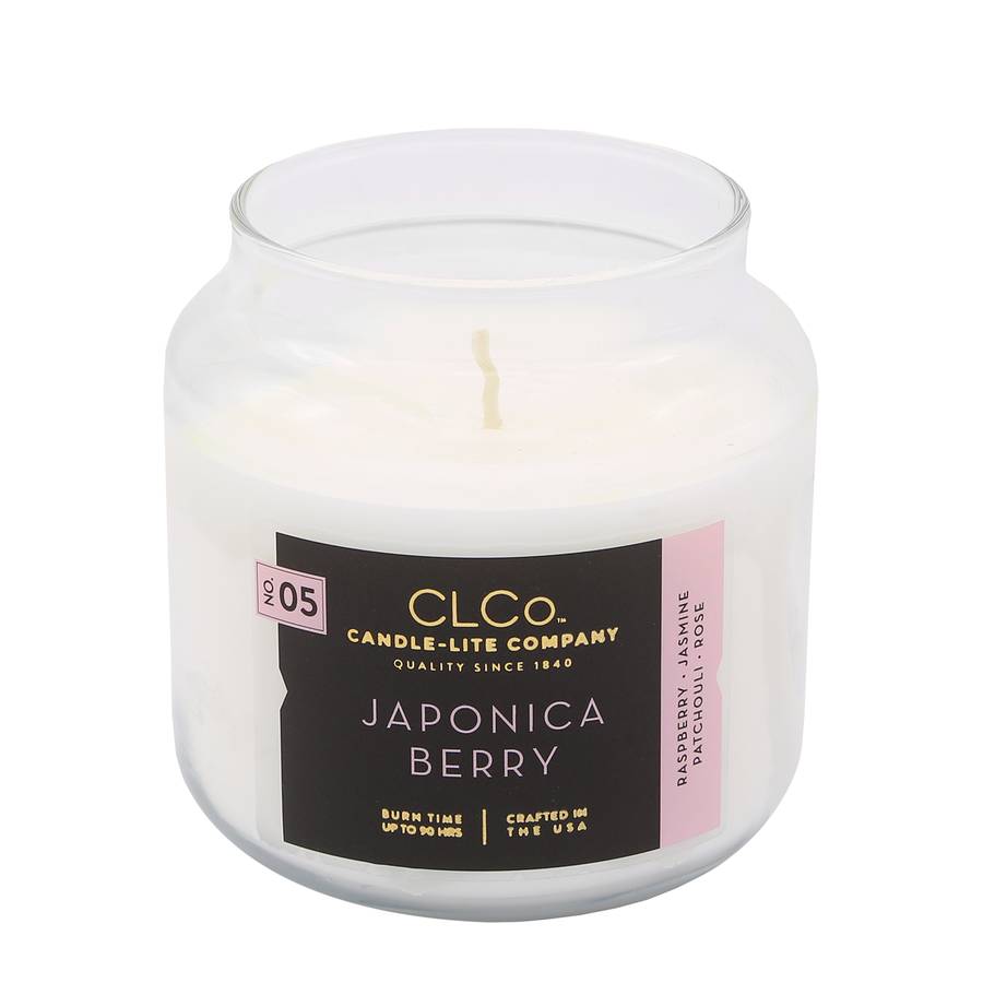 Bougie 396 G Japonica Parfumée Berry VerreBlanc SMUzVpq