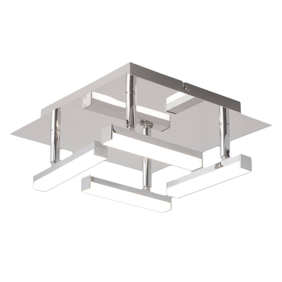 Ampoules Plafonnier PlexiglasAcier Ii Turin Inoxydable4 nP8wO0k