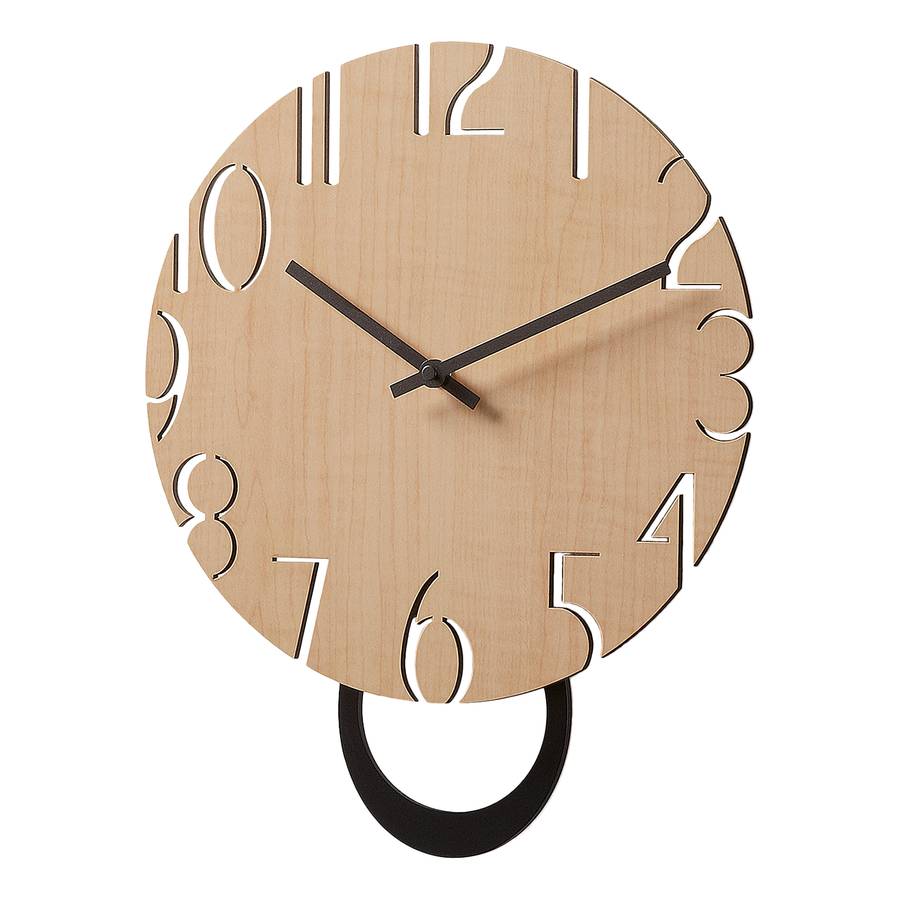 Mercadinho Horloge MdfMarron Mercadinho Horloge Murale Murale MdfMarron TF1Kcl3J