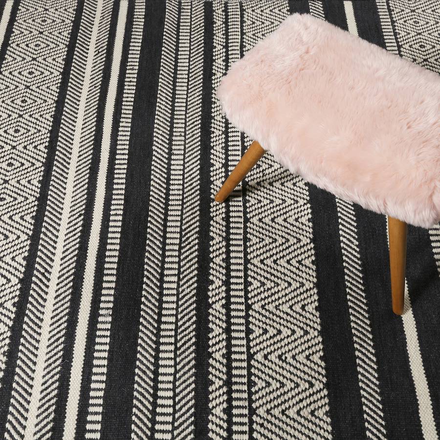 Wollteppich Hudson Wollteppich Hudson Wollteppich Hudson Kelim Kelim Schwarz Schwarz bY76gIfvy