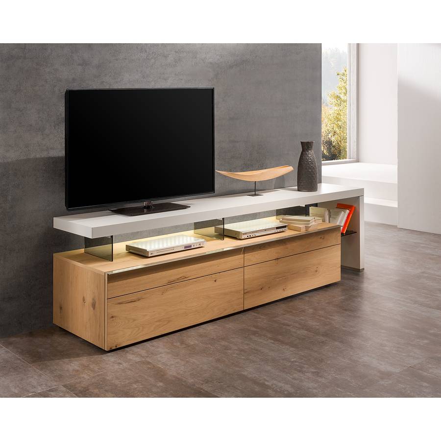 Anzio lowboard Iii Tv BalkeneicheWeiß b6yIYf7vg