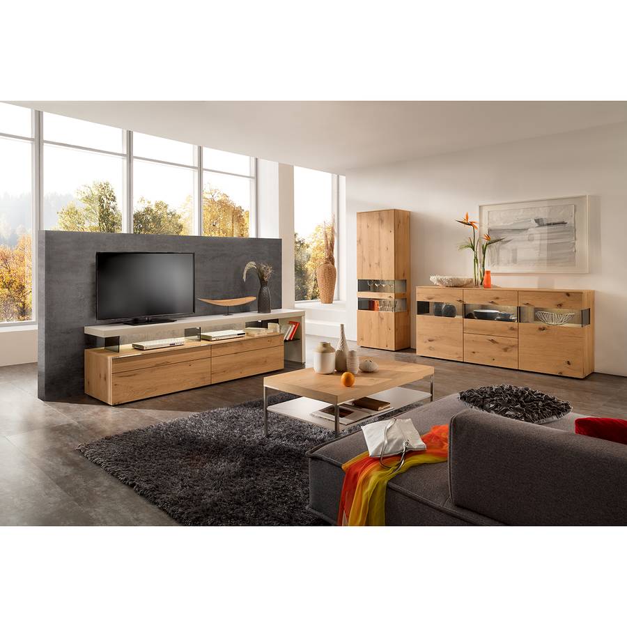 Anzio lowboard Iii Tv BalkeneicheWeiß b6yIYf7vg