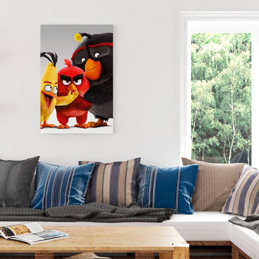 Angry Papier Auf Mdfmitteldichte Birds HolzfaserplatteMehrfarbig Bild Ii OPiTZukXw