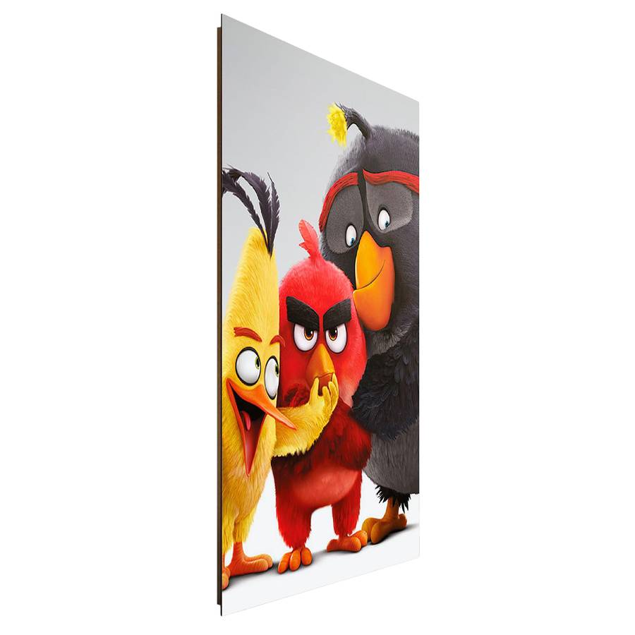 Angry Papier Auf Mdfmitteldichte Birds HolzfaserplatteMehrfarbig Bild Ii OPiTZukXw