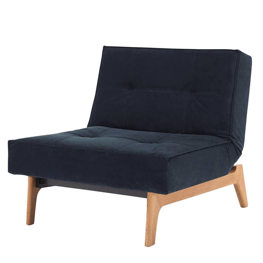 Splitback Ii VelvetDark Eik Blue Tissu Fauteuil bmfY6vI7gy