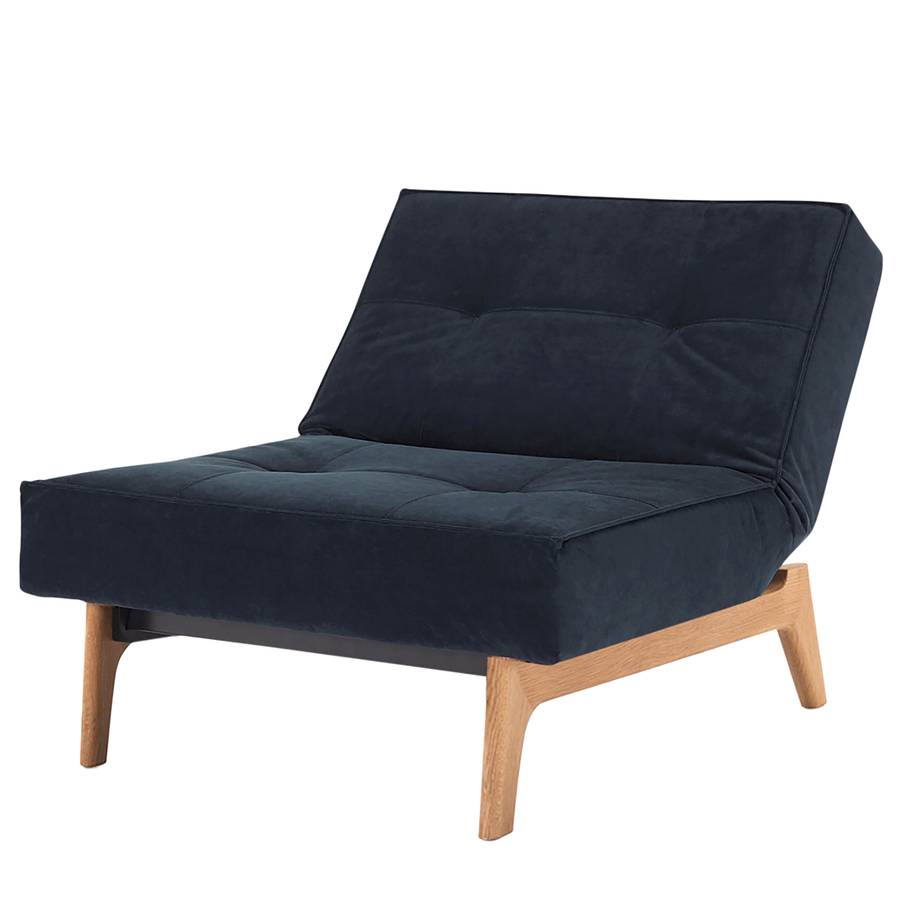 Splitback Ii VelvetDark Eik Blue Tissu Fauteuil bmfY6vI7gy