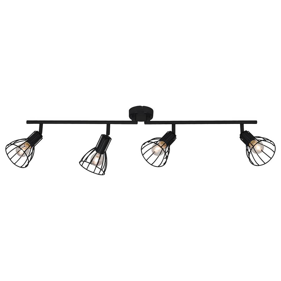 4 Plafonnier Megan AcierNoir Megan 4 Plafonnier AcierNoir WEYH9ID2