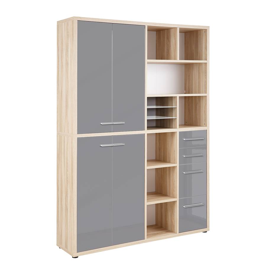 Plus Aktenschrank FarbeGrauEiche V Set Dekor 4ARc3Lj5q