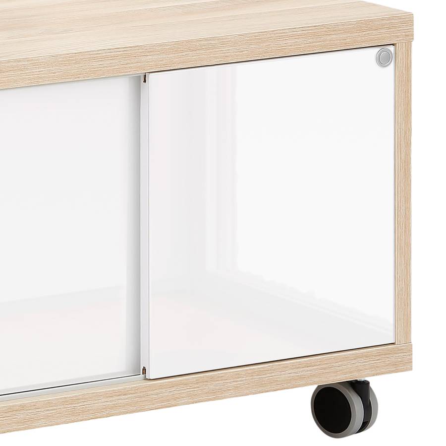 I Set Plus Rollcontainer WeißEiche Dekor XPZikuO