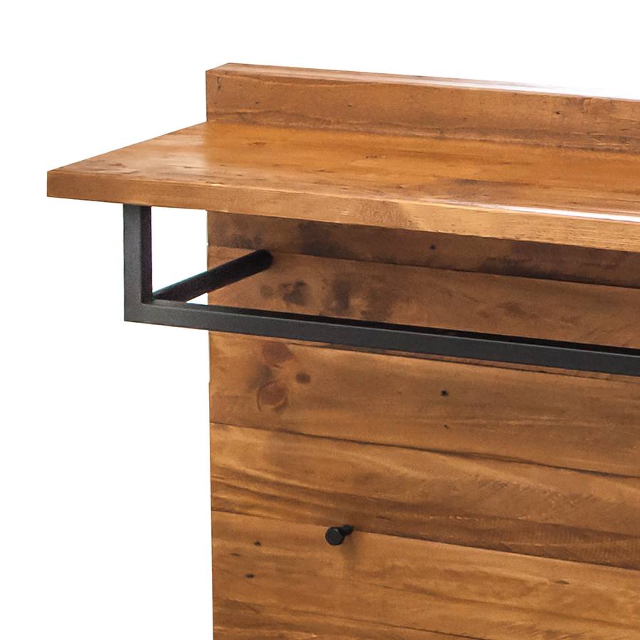 Grasby Porte Pin MassifMétalNoir Mural manteaux WdxBreCo