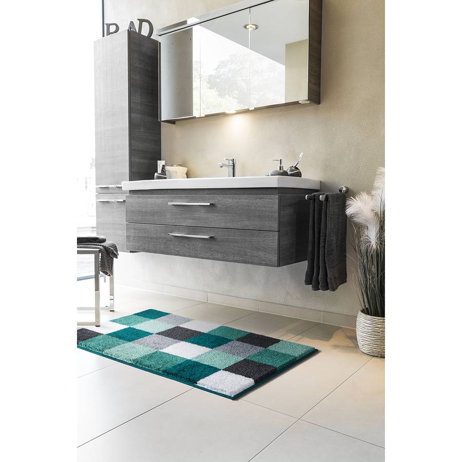 X 60 Badematte WebstoffKiwigrün 100 Bona Cm WDI2H9EY
