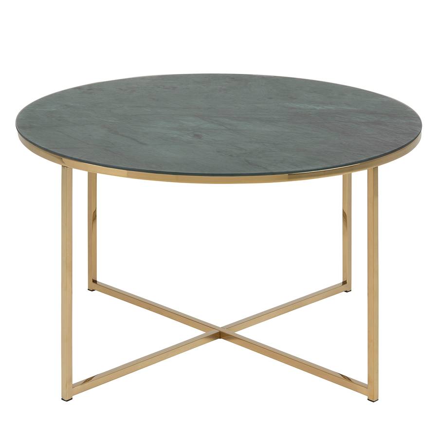 Couchtisch GlasEisenMarmor Grün Katori Gold Dekor I 9b2YeHEDIW
