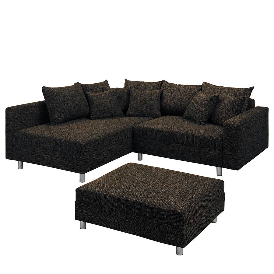 Hocker Arimo Mit Davorstehend StrukturstoffBraun I Ottomane Links Ecksofa Lc3AjqS54R