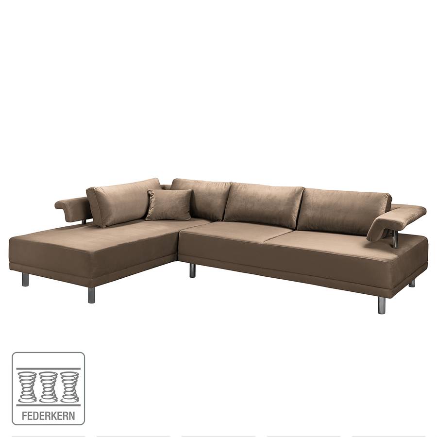Ottomane SamtBraun Links Barao Davorstehend Ecksofa Ii Lqjc35R4A