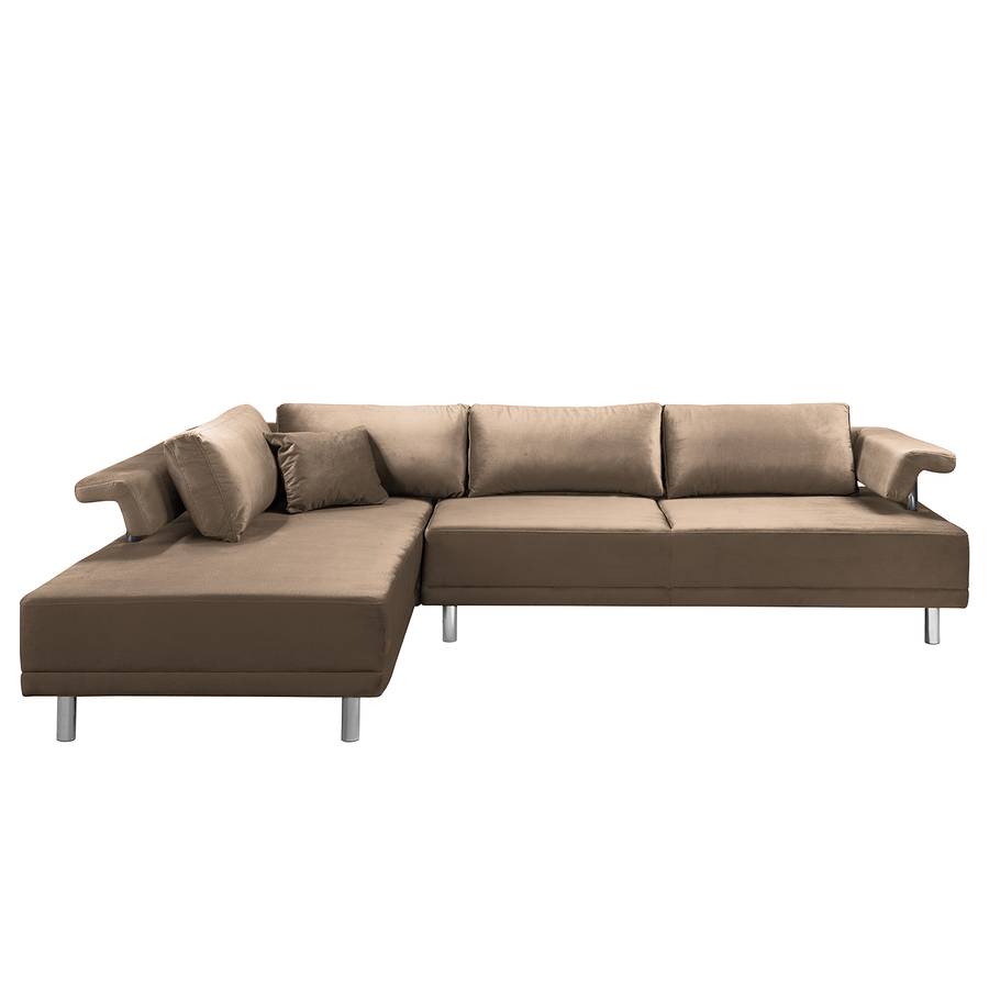 Ottomane SamtBraun Links Barao Davorstehend Ecksofa Ii Lqjc35R4A