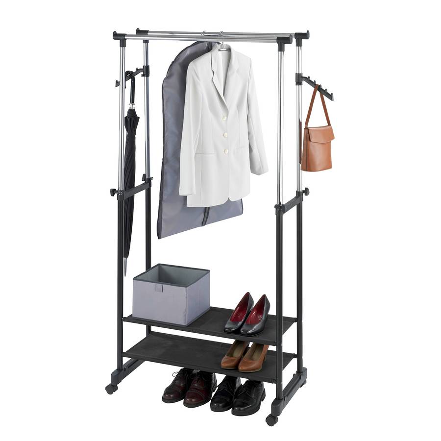 Rollgarderobe Rollgarderobe All In All Rollgarderobe Rollgarderobe In MetallChromSchwarz All MetallChromSchwarz In MetallChromSchwarz 35jR4LA