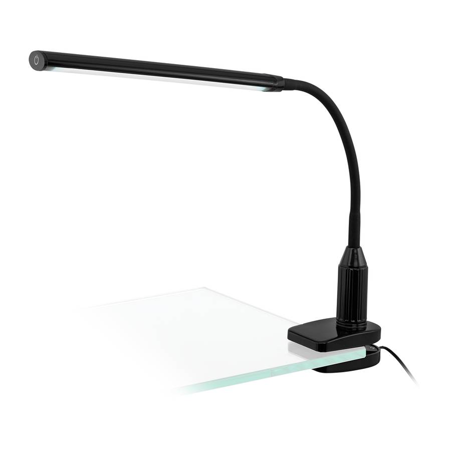tischleuchte Laroa Kunststoff1 Led I Schwarz flammig ulFJK13Tc