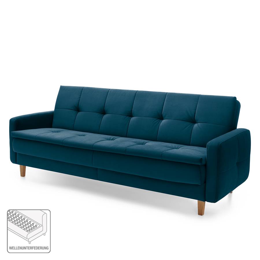 SamtMarineblau Inklusive Kein Zubehör Schlafsofa Pabna lJTF13Kc