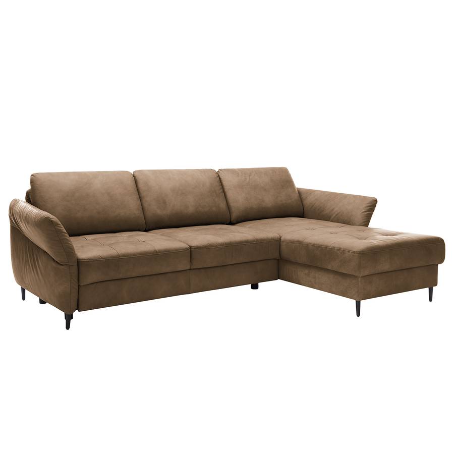 Varvara Keine Longchair Ecksofa Funktion Davorstehend AntiklederlookBraun Rechts nP0w8Ok