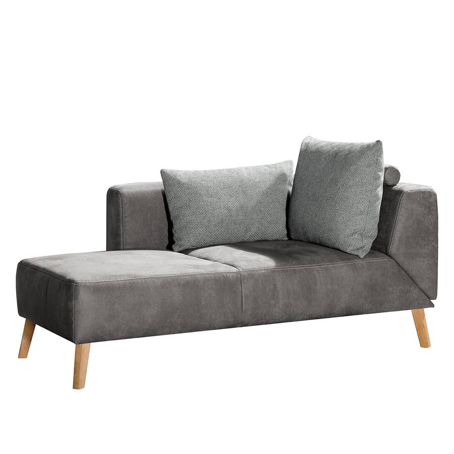 Davorstehend Recamiere AntiklederlookGrau Pulow Armlehne Rechts PkiuOZX