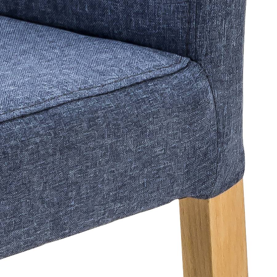 Flen Hell Ii2er setWebstoffBuche Esszimmerstuhl MassivJeansblau 5j43RAL