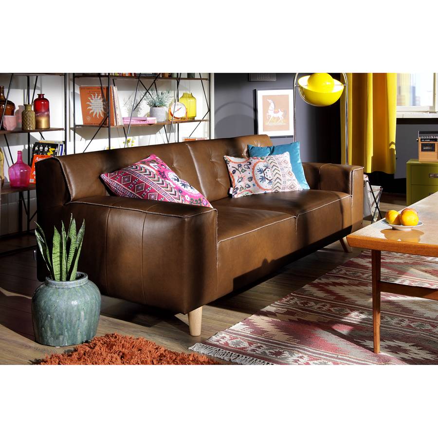 Chic2 Nordic Nordic Sofa sitzerEchtlederBraun Sofa Nordic Chic2 Chic2 Sofa sitzerEchtlederBraun thdsrCQ
