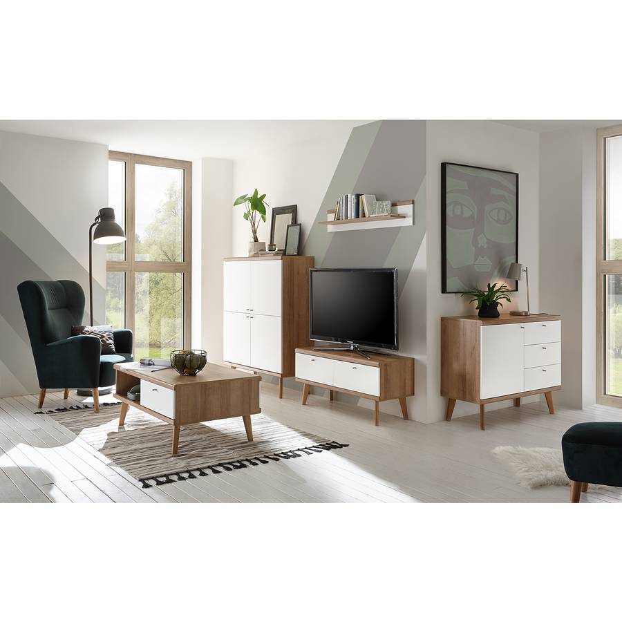 Couchtisch Matt Gyland Riviera WeißEiche Dekor qSMpVUzG