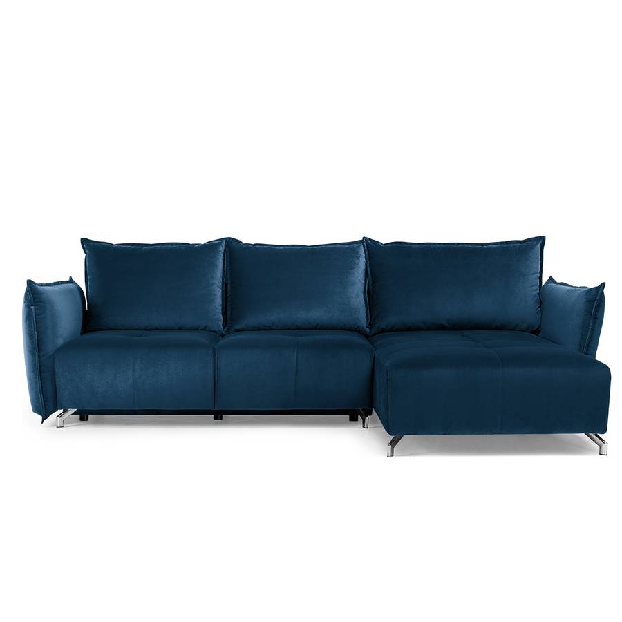 Ecksofa Dolgen Beidseitig Montierbar Longchair SamtPetrol PZ8wXONn0k