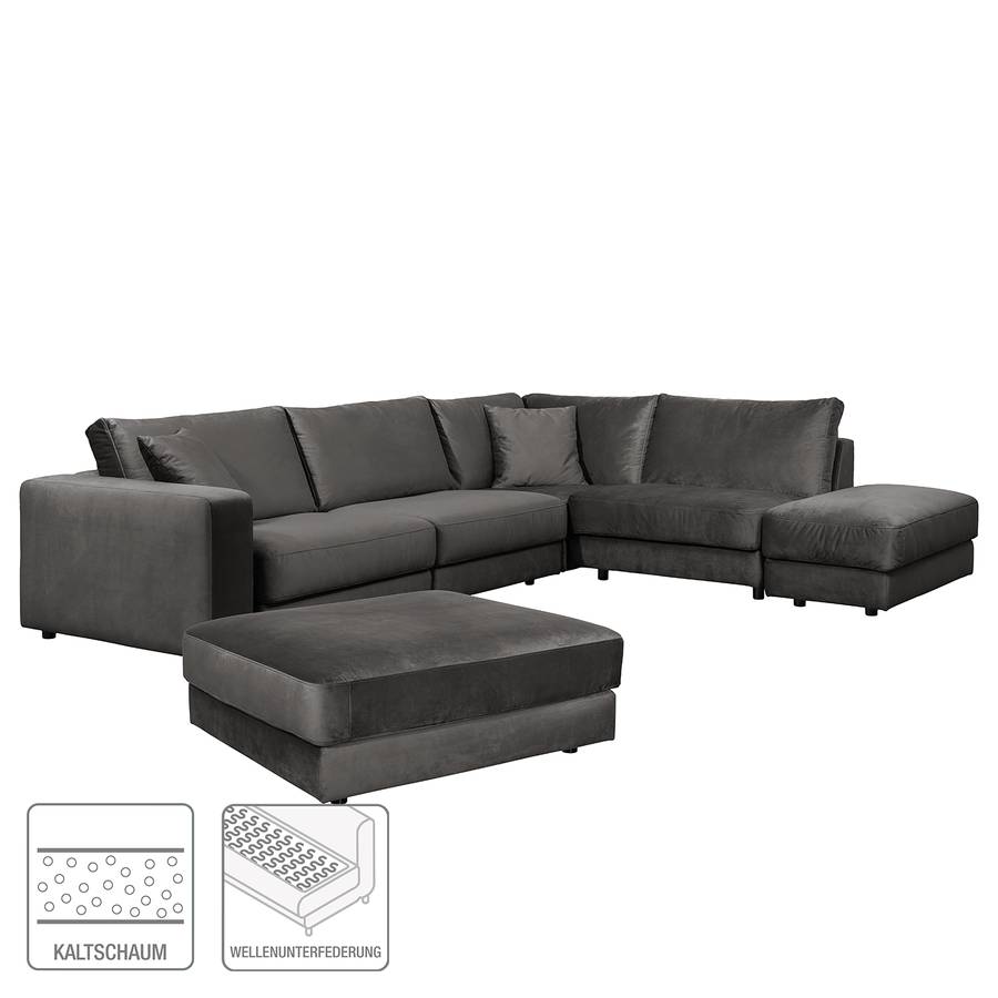 De VeloursGris Foncé D’angle Angle Canapé À Face Droitevu I Oakey wOm0vnN8