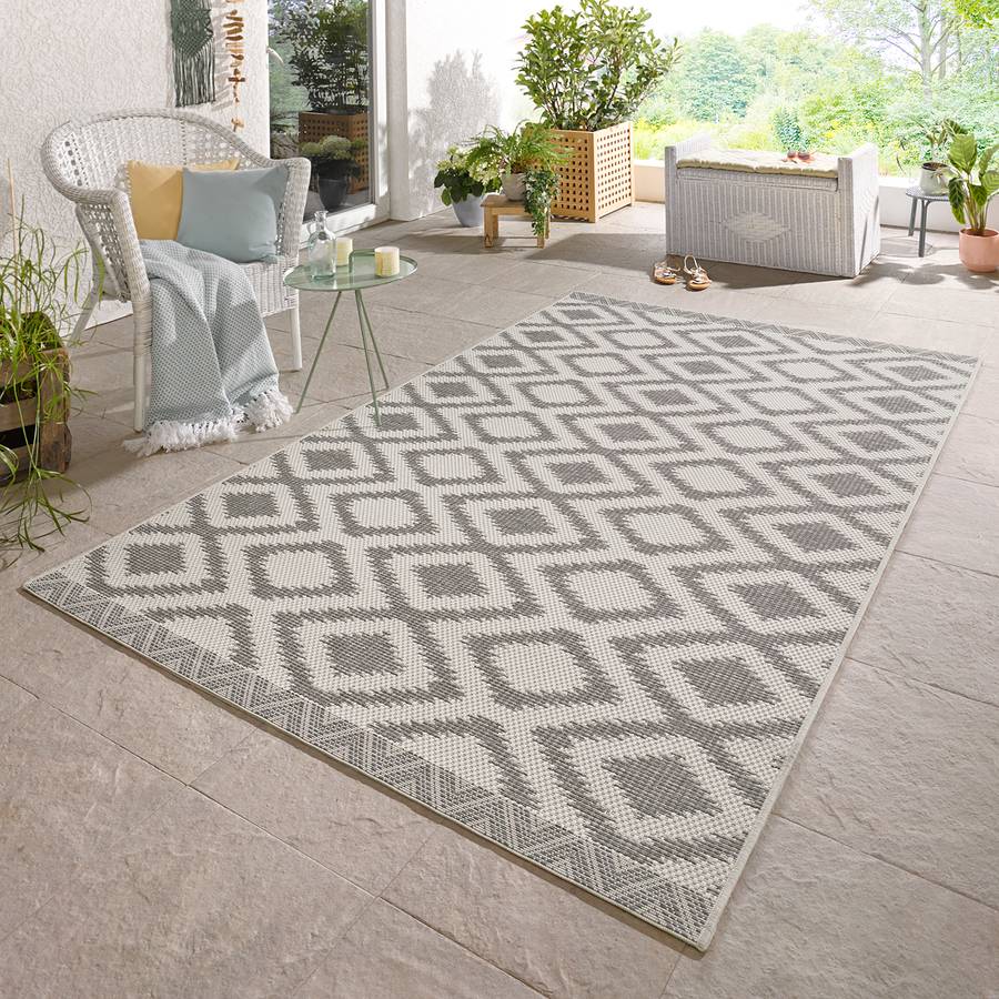 Tapis IntérieurExtérieur Lumineux 70 X Fibres SynthétiquesGris 140 Cm Isle JlcFK1