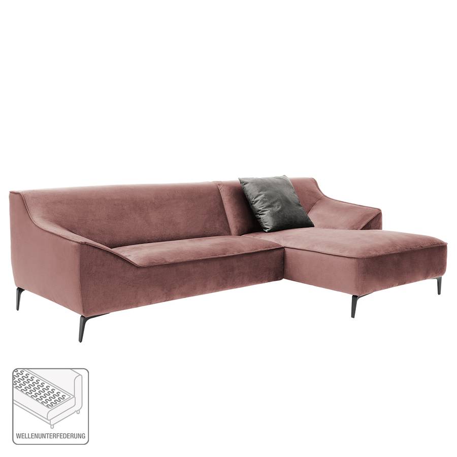 Rosas Davorstehend SamtMauve I Rechts Ecksofa Longchair ulTJ31cFK